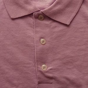 GEORGE MEN'S SHORT SLEEVE SOLID POLO SHIRT SZ M